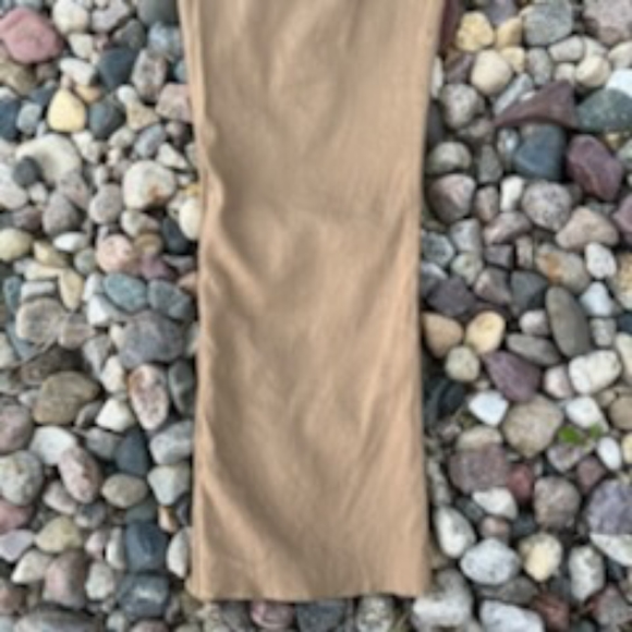 APT. 9 PETITE LINEN BLEND CAMEL LINED PANTS SIZE 10 - Picture 8 of 12